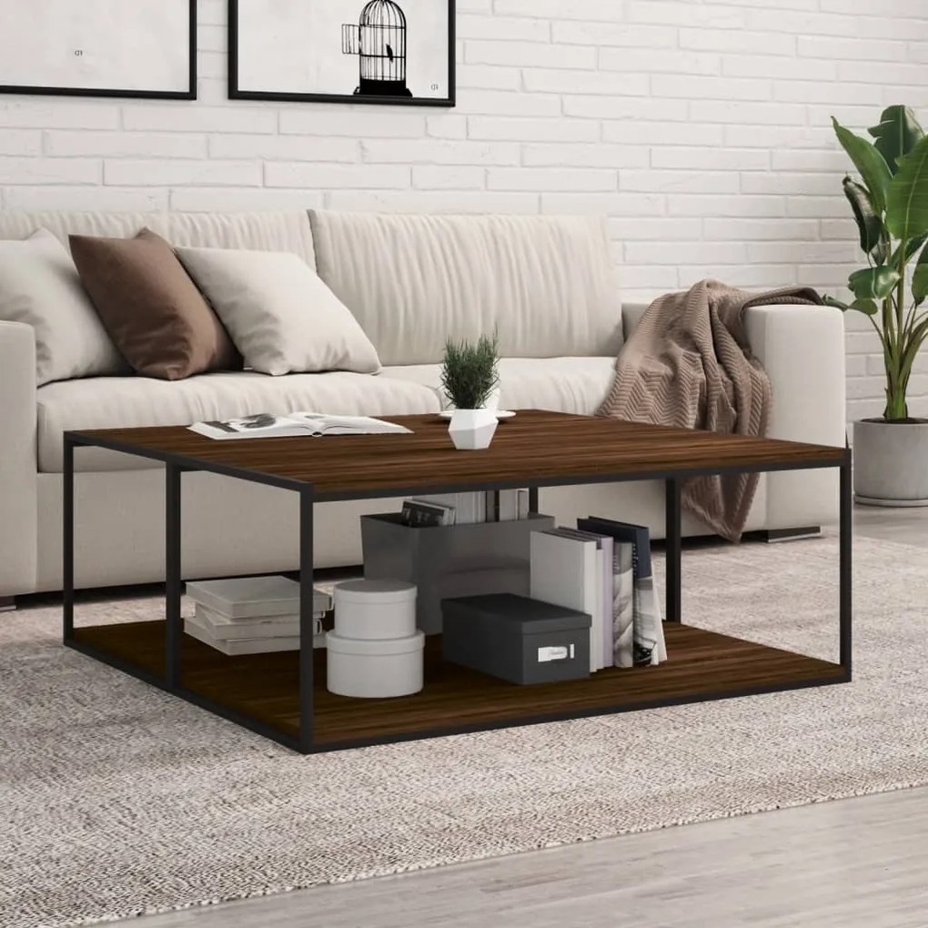 Mensole Parete 4pz Rovere Marrone 100x50x1,5 Legno Multistrato /