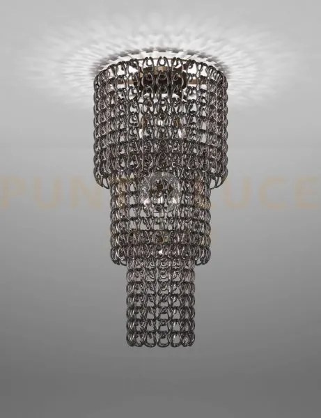 Giogali lampadadario a soffitto ca3 cristallo nickel nero e bronzo ...