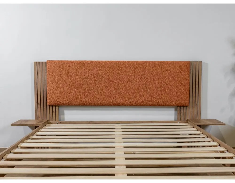 Letto matrimoniale arancione con rete inclusa 160x200 cm Lior – Bobochic Paris