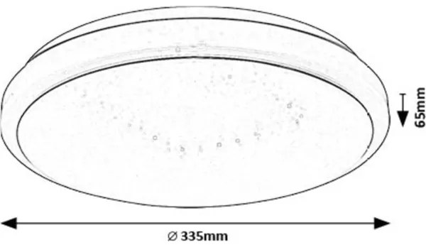Rabalux 71182 - Plafoniera LED TREVOR LED/18W/230V 3000K diametro 33 cm