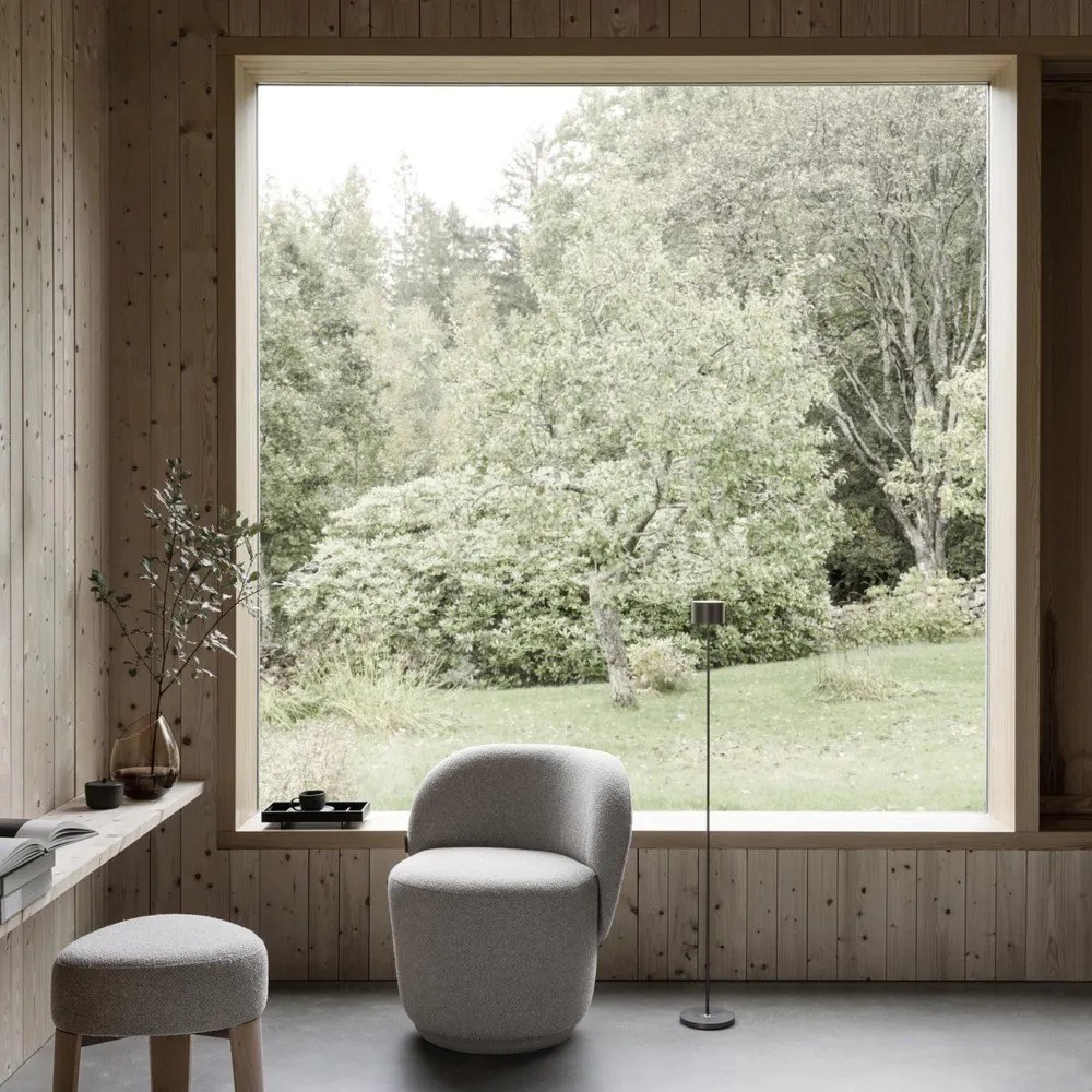 Poltrona in feltro beige Kuon - Blomus