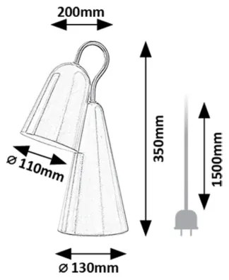 Rabalux 74224 - Lampada da tavolo LED RABAL 1xE14/4W/230V rosa