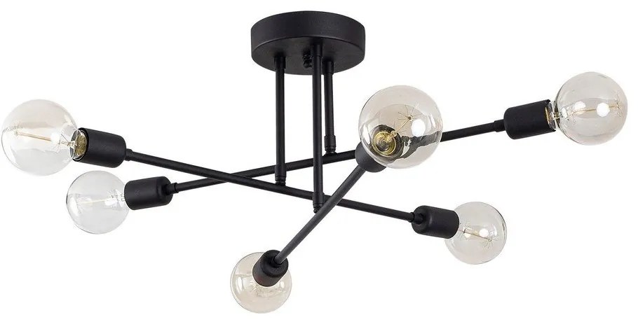 Plafoniera nera 64x64 cm Flower – Opviq lights