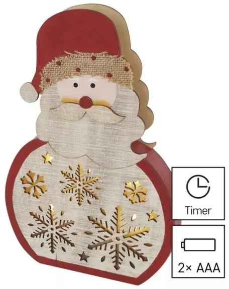 Decorazione natalizia LED LED/2xAAA Santa