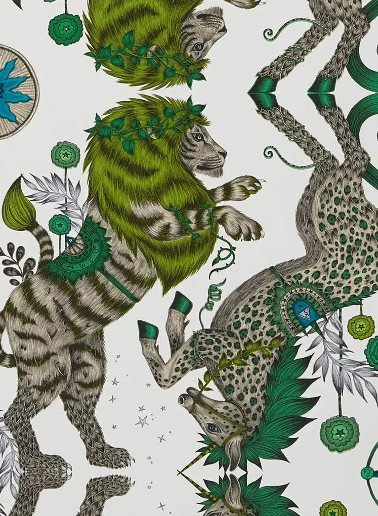 Clarke & Clarke Carta da parati Caspian - Lime