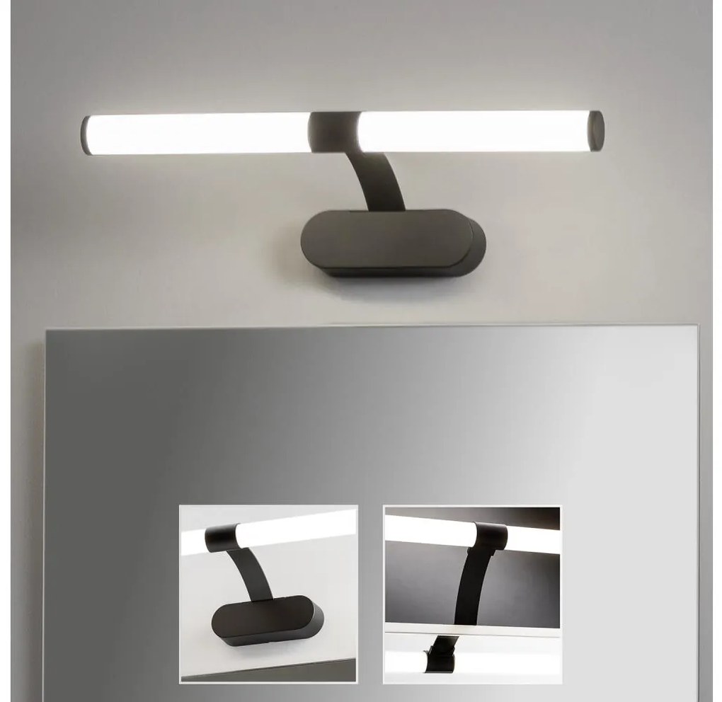 Brilagi - Lampada LED per specchio da bagno TUBEO LED/6W/230V 40 cm IP44 nero