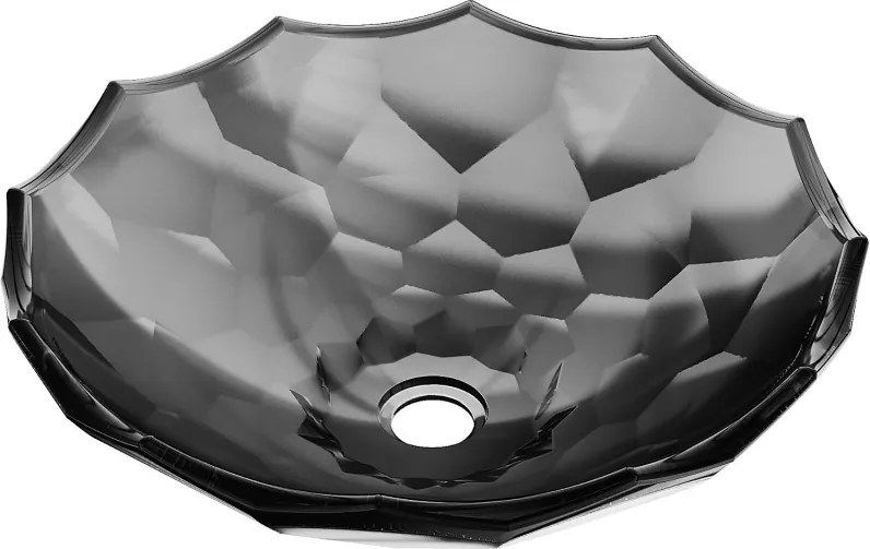 Mexen Inga lavabo da appoggio in vetro 44 x 44 cm, nero - 24074470