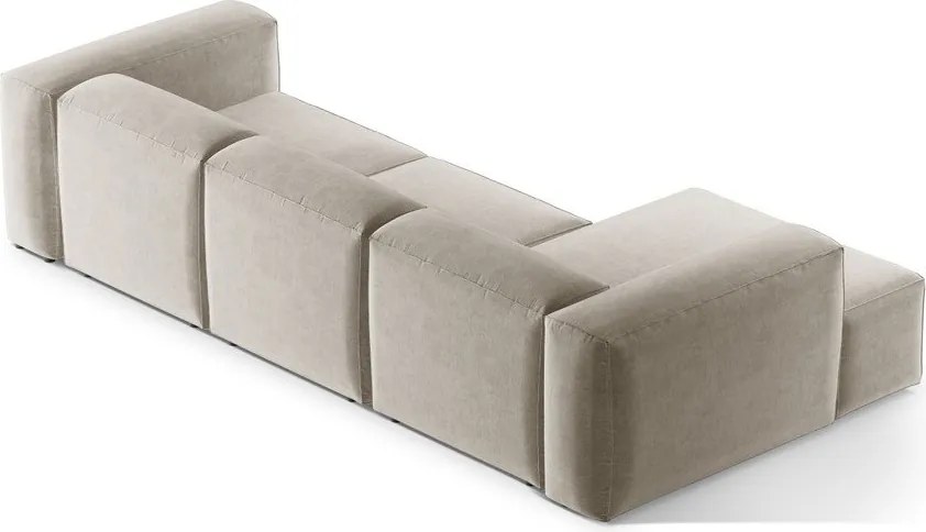 Divano angolare beige (con penisola a sinistra/con chaise lounge) Bergamo – Cosmopolitan Design