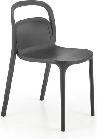 Sedia in plastica K490 in nero