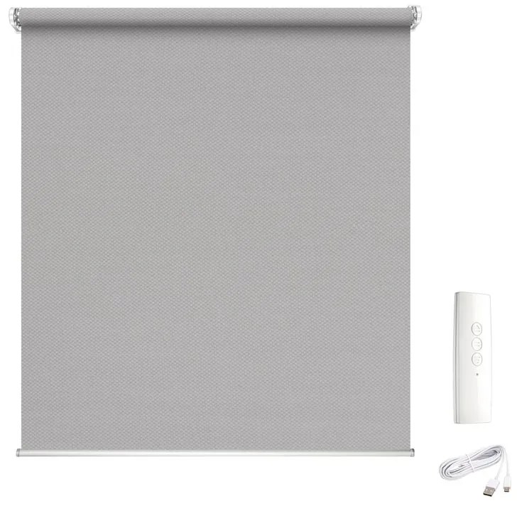 Tenda a rullo motorizzata screen MADECO Eroll grigio 184 x 250 cm