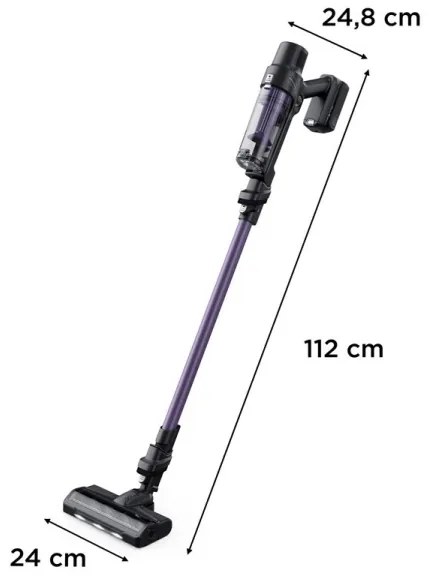 Rowenta - Aspirapolvere a bastone X-PERT 2in1 140W/18V 2500 mAh viola