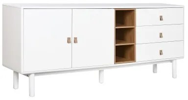 Credenza Home ESPRIT Bianco Naturale 180 x 40 x 75 cm