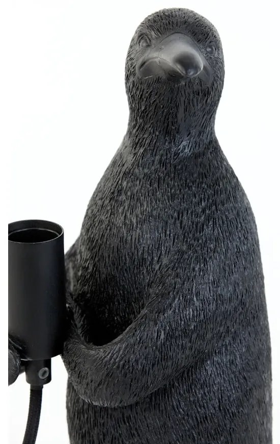 Lampada da tavolo nera (altezza 34 cm) Penguin - Light &amp; Living