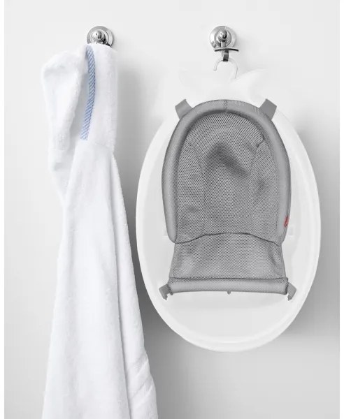 Skip Hop - Vaschetta per bambini MOBY 3 con supporto ergonomico bianca