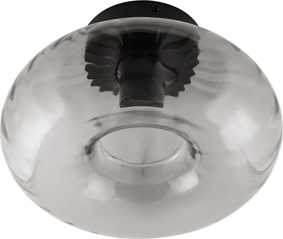 Osram - Plafoniera DECOR SMOKE 1xE27/12W/230V Ø 28 cm nero/grigio fumé