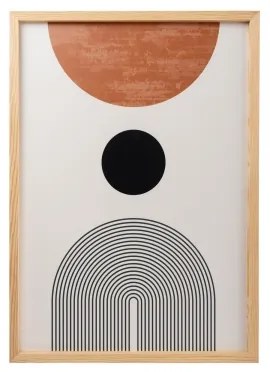 SET 3x Foto in cornice 50x70 cm beige/marrone