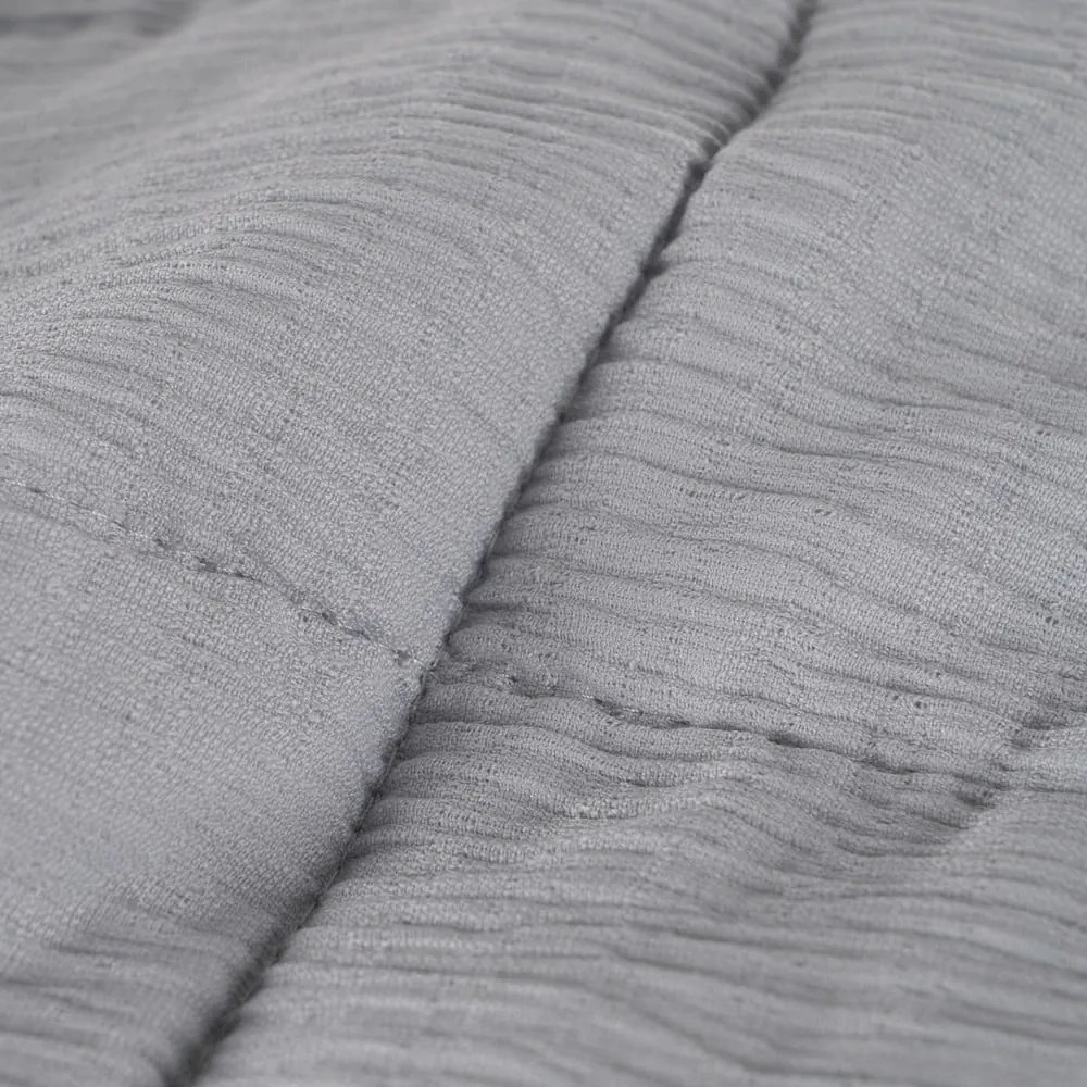 Copriletto grigio con rivestimento trapuntato 180x260 cm – Ixia