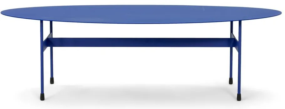 Tavolino da salotto blu in metallo 39x120 cm Mira – Spinder Design
