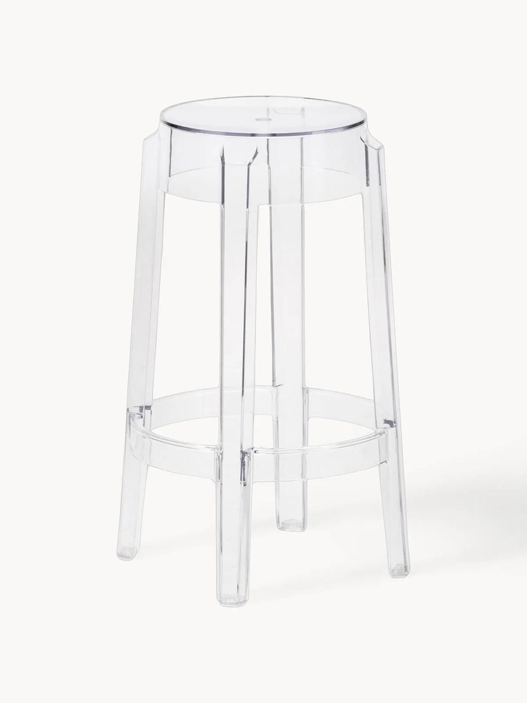 Sgabello alto di design Charles Ghost