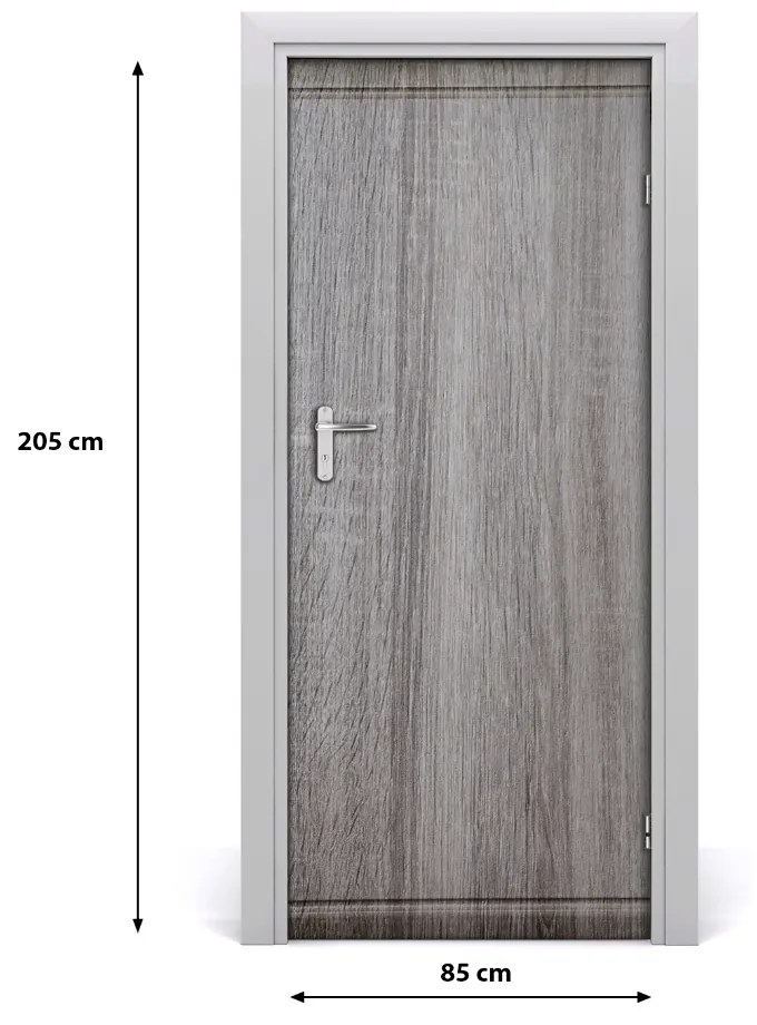 Adesivo per porta Casa in legno 85x205 cm