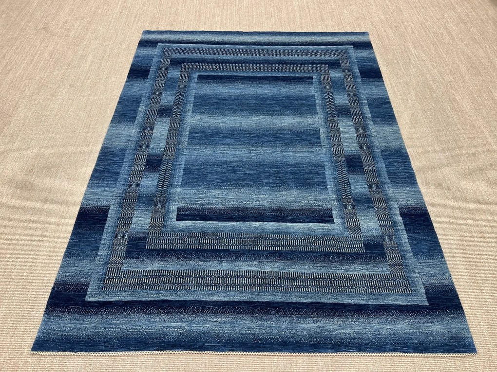 Loribaft Tappeto 190 x 260 Blu (Iran) Annodato A Mano