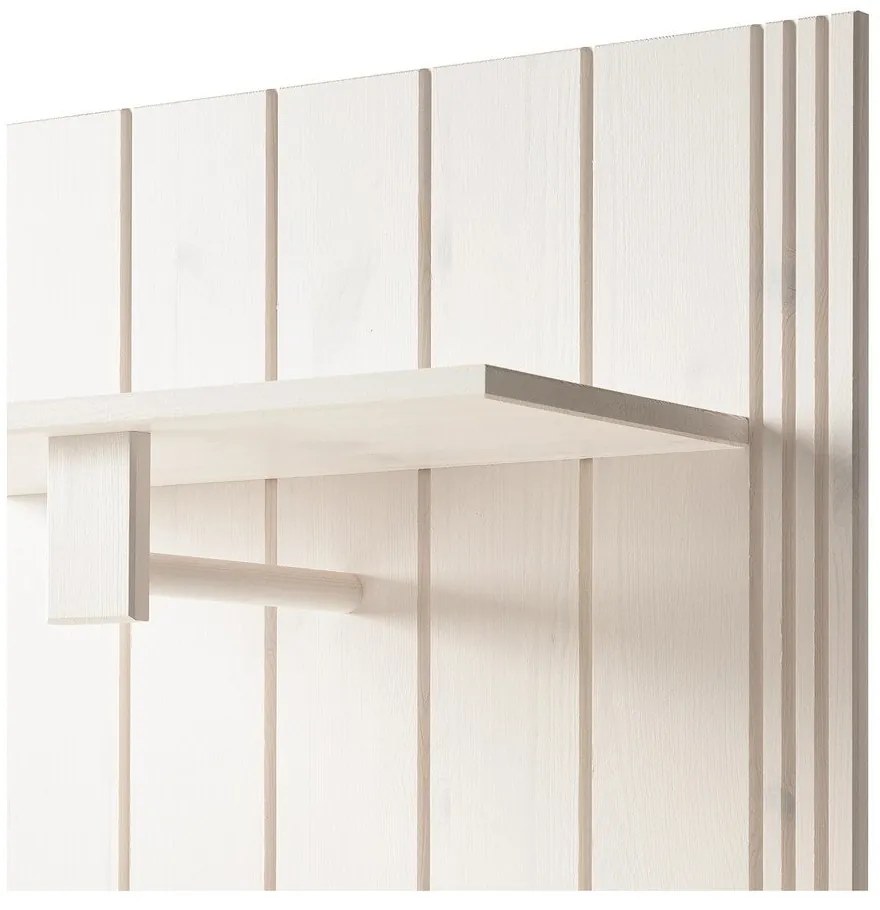 Set di mobili da ingresso bianco in pino massiccio 60x120x25 cm Anita – Støraa