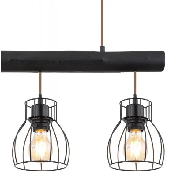 Globo 15326-3NB - Lampadario su filo MINA 3xE27/60W/230V