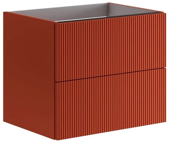 Cassetti in truciolare laccato opaco paprika Opera L 36 x L 45 cm