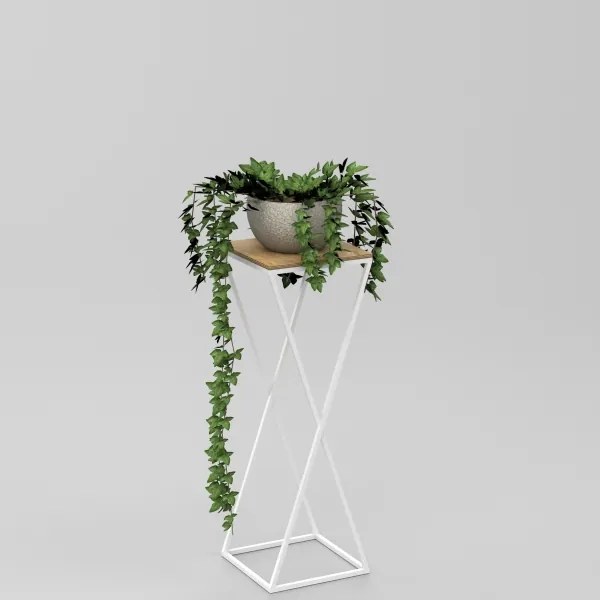 Portafiori  70x24 cm bianco