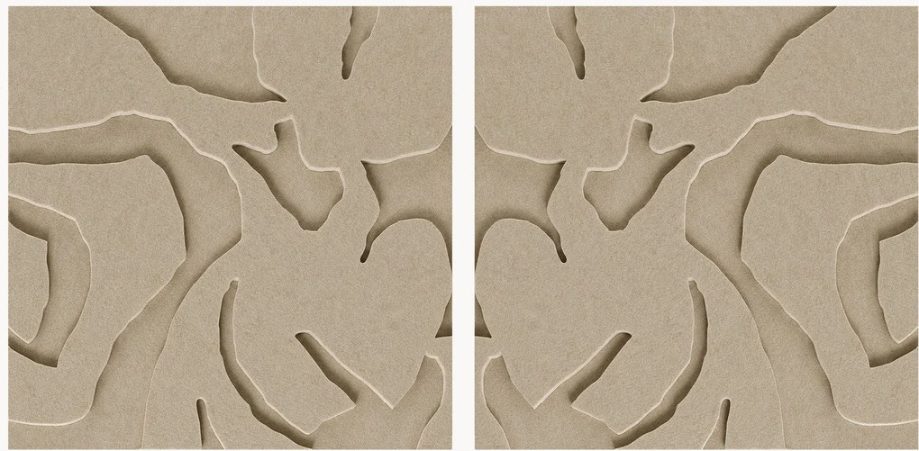 Set di 2 opere d'arte acustiche Soft Embrace