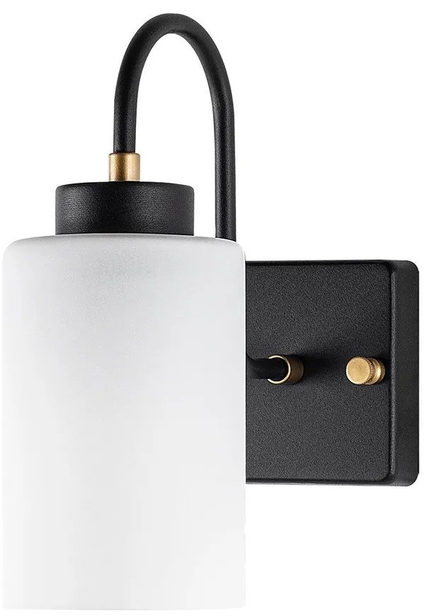 Lampada da parete bianca e nera ø 10 cm Duzsuz - Opviq lights