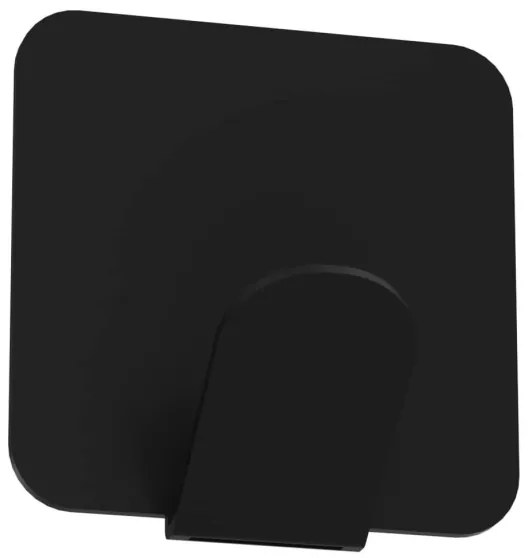 Gancio a muro 4x4 cm nero