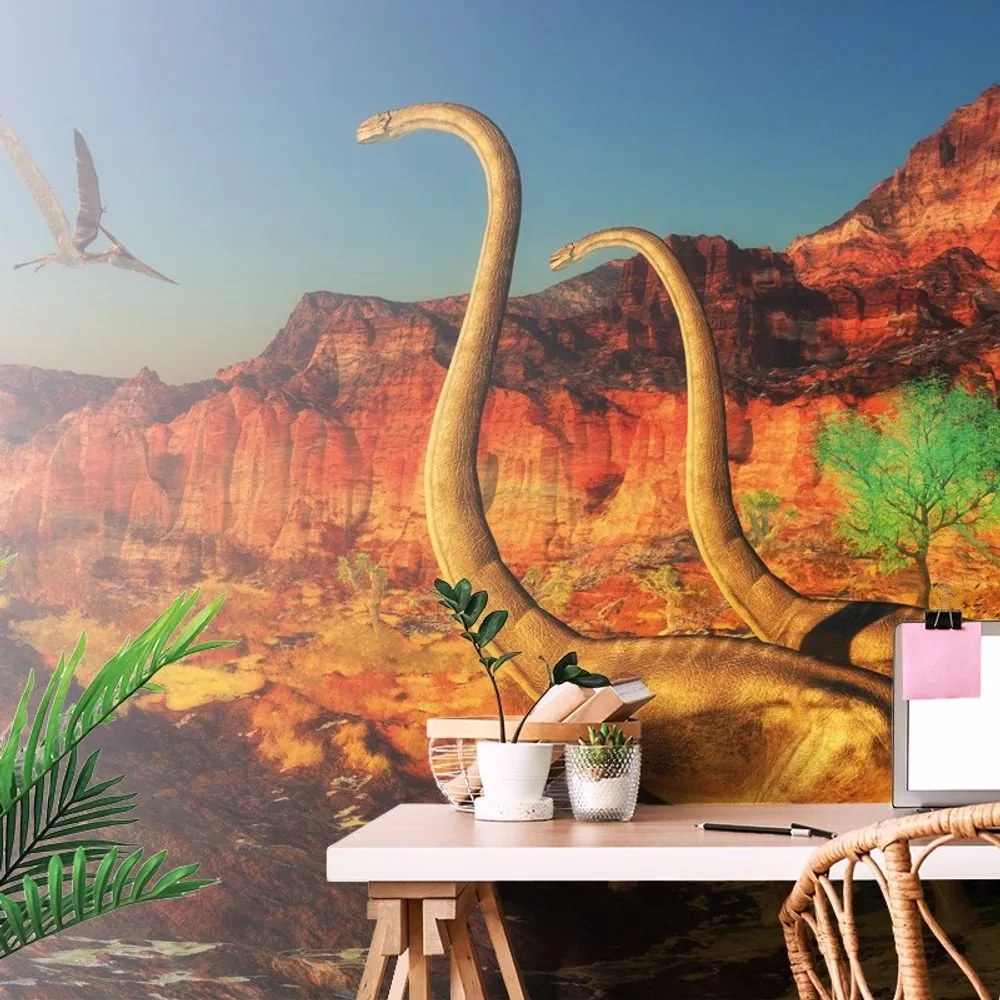 Carta da parati – Mondo dei dinosauri
