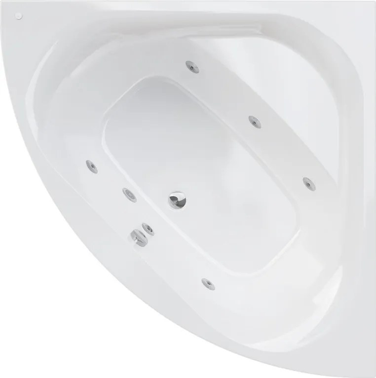 Vasca idromassaggio angolare BRISA T CONFORT bianco 140 x 140 cm 6 bocchette SANYCCES