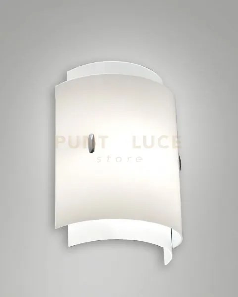 Applique da interni  laila bianco in vetro