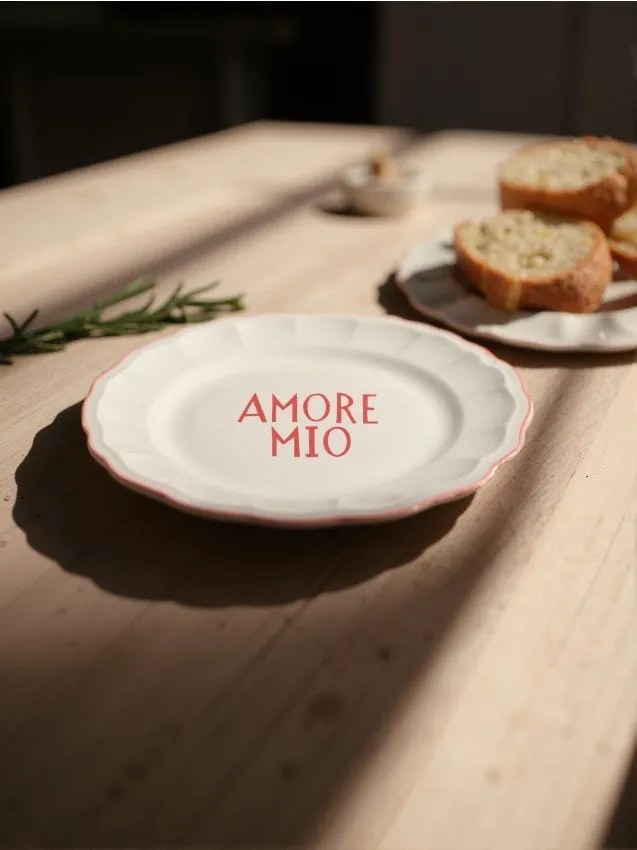 Sinsay - Piatto con scritta Amore Mio - rosso