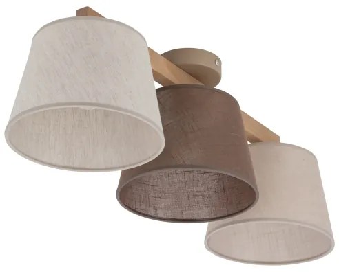 Brilagi - Plafoniera LATTE 3xE27/15W/230V pino/misto