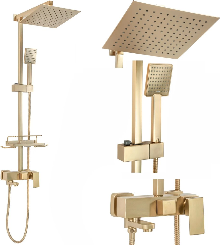 Set doccia REA JACK BRUSHED GOLD