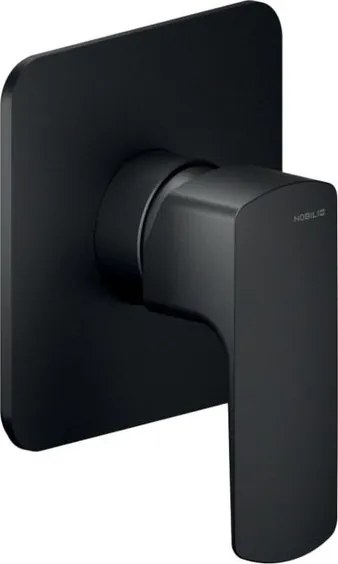 Rubinetto per incasso doccia monocomando Acquaviva nero lucido NOBILI