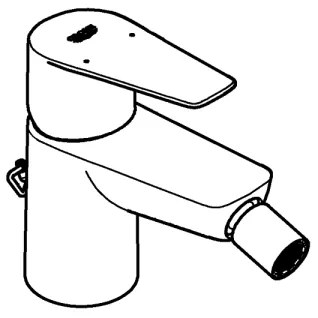 GROHE 23332001 - Miscelatore per bidet BAUEDGE misura S, cromato lucido