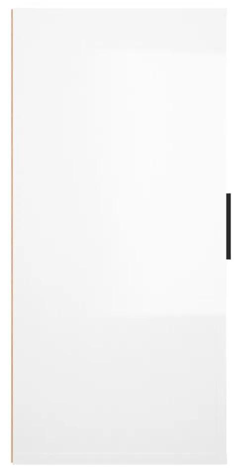 Credenza bianco lucido 40x33x70 cm in legno multistrato
