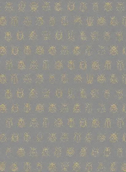 Eijffinger Carta da parati Lady Bug - Braun Grau Gold