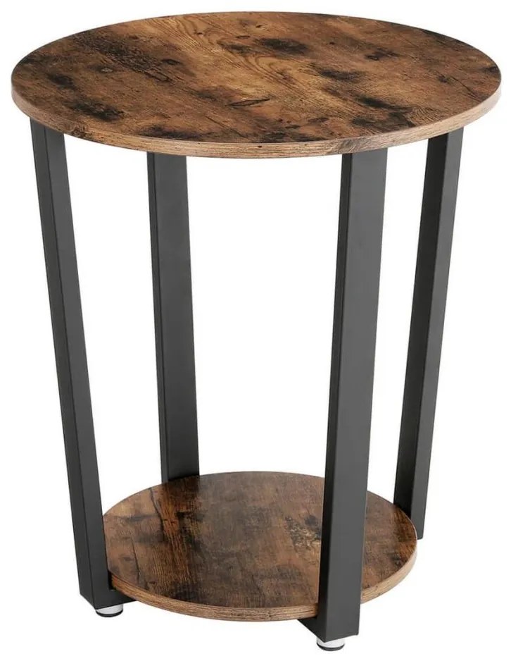 Tavolino d'appoggio ELDUR marrone/nero