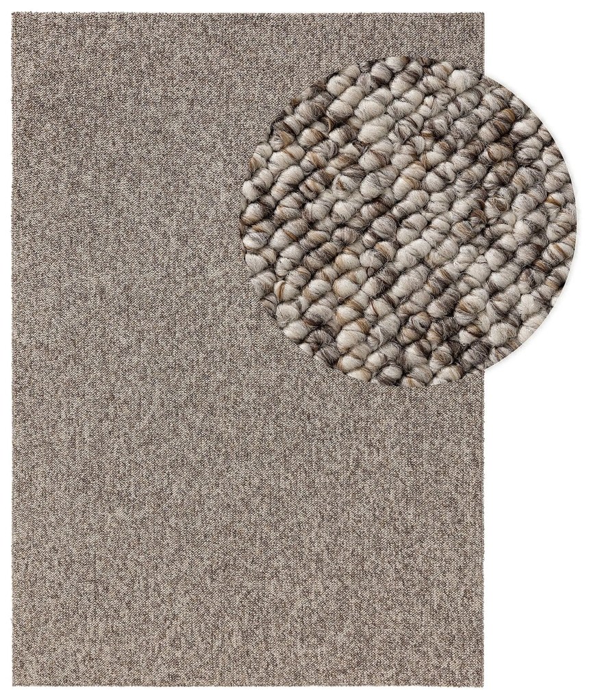 benuta Nest Tappeto lavabile Enzo Taupe 120x170 cm - Tappeto design moderno soggiorno