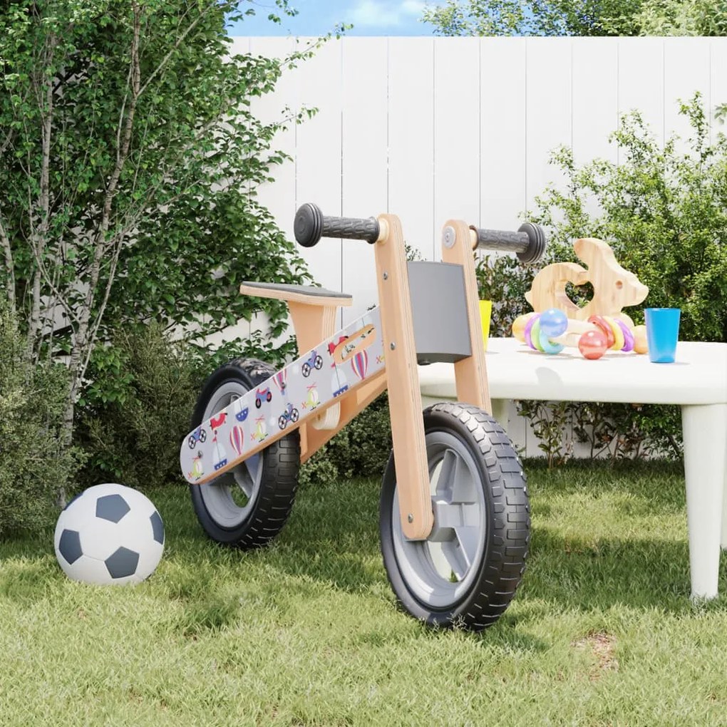 Bicicletta Senza Pedali per Bambini Stampata, Grigio