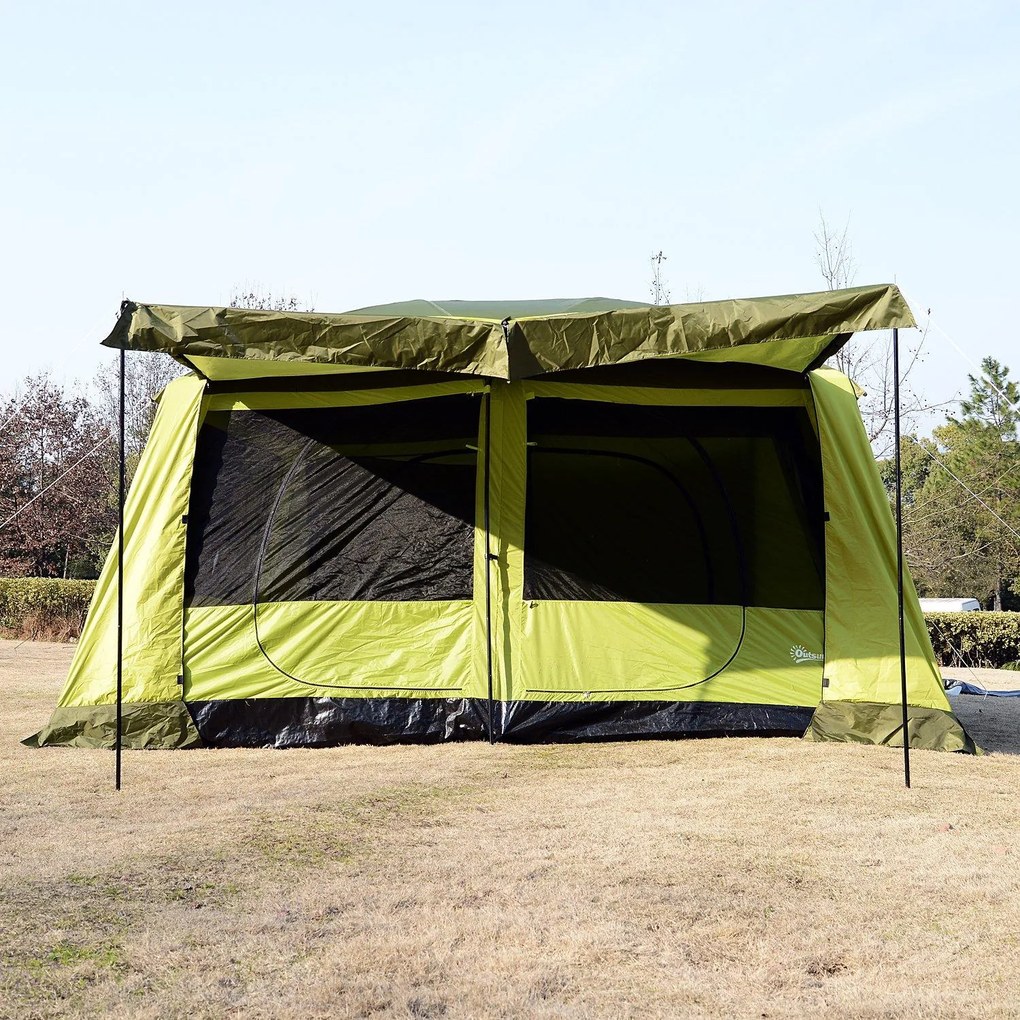 Tenda da Campeggio con Veranda 8 Persone 410x310x225 cm...