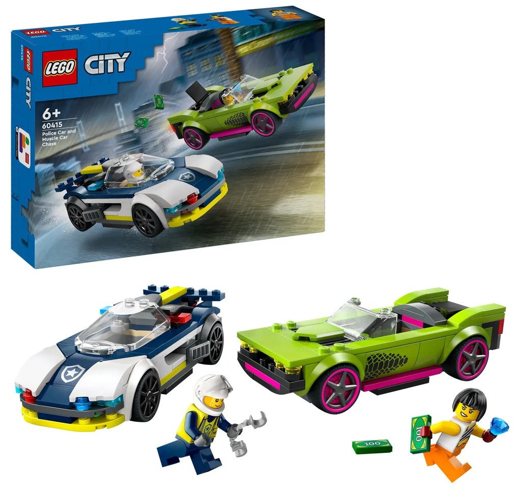 Inseguimento della macchina da corsa Lego City