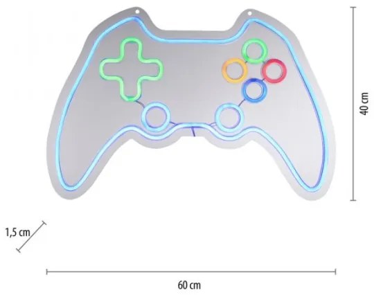 JUST LIGHT. 85022-70 - Decorazione da parete LED neon NEON LED/6,5W/5V gamer