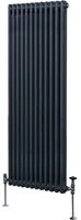 Termosifone Radiatore a 2 colonne per riscaldamento centralizzato verticale Grigio Antracite 180x56cm