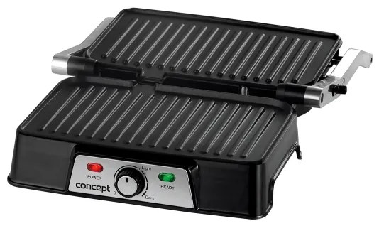 Concept ge2005 - Griglia a contatto 1500W/230V acciaio inossidabile/nero